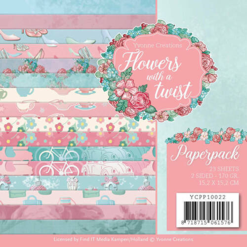 Buy A Yvonne Creations Flowers with a Twist Paper Pack