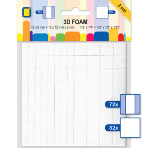 JEJE Produkt 3D Foam Dots Square/Rectangle 2mm