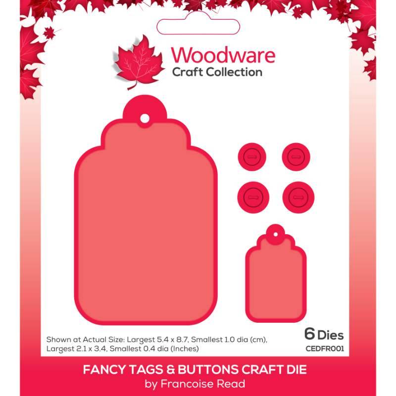 Woodware Fancy Tags & Buttons