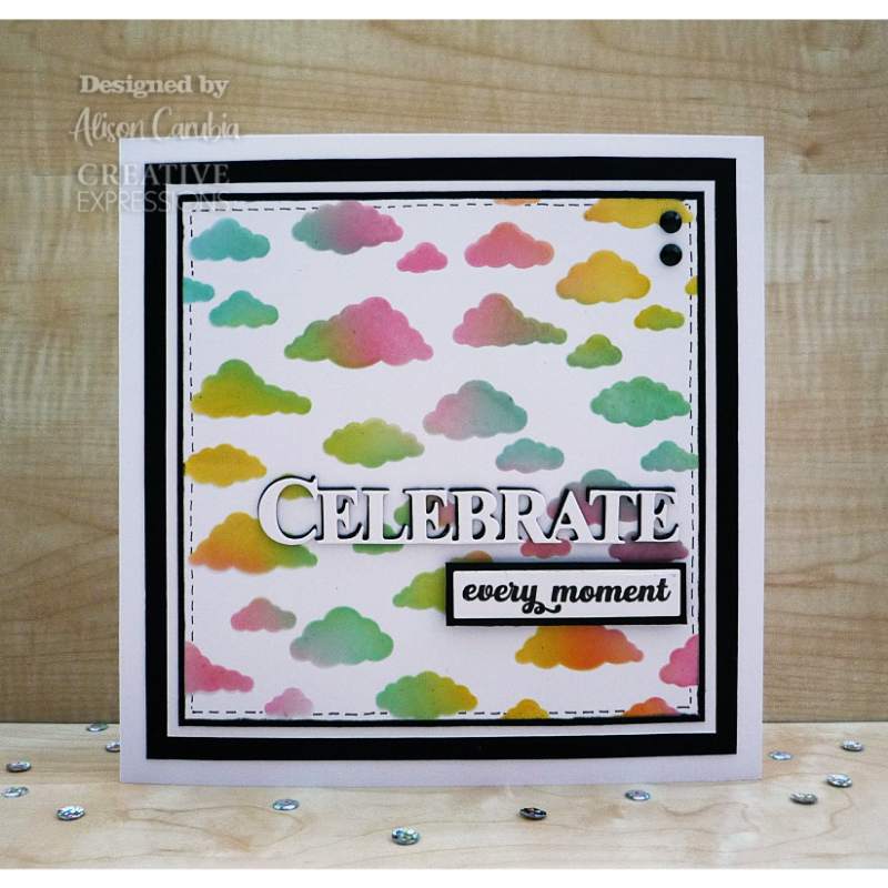 Sue Wilson Clouds Stencil