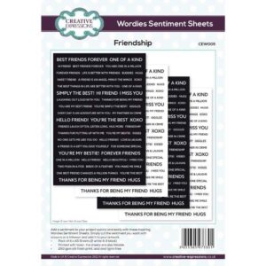 Wordies Sentiment Sheets Friendship