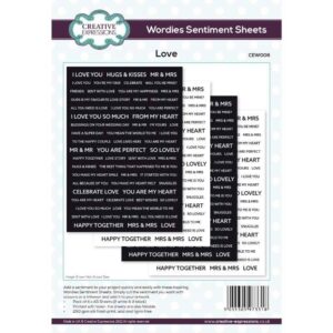 Wordies Sentiment Sheets Love