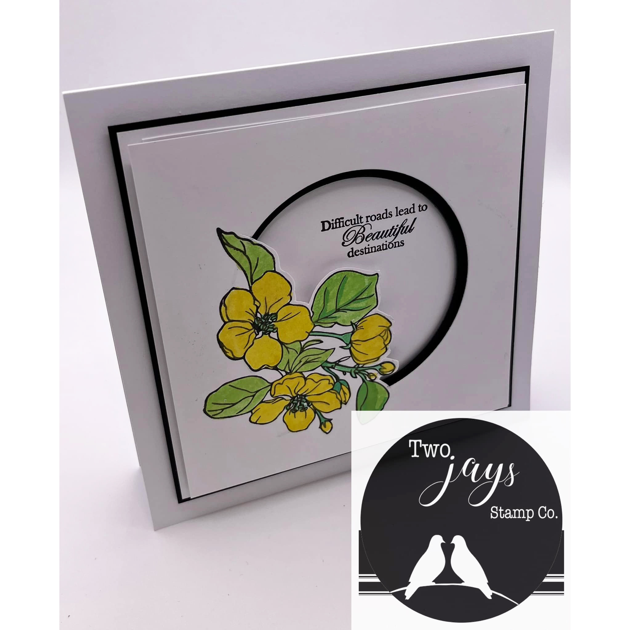 Two Jays Clear Stamps Blooming Flower