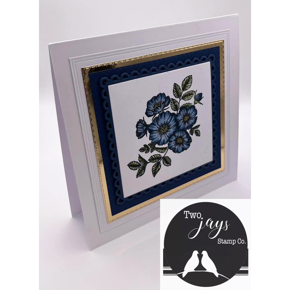 Two Jays Clear Stamps Wild Rose