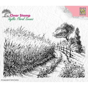 Idyllic Floral Scenes Cornfield & Country Road