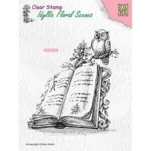 Idyllic Floral Scenes Book with Owl
