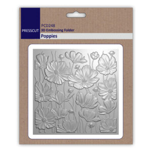 Presscut 3D Embossing Folder Poppies