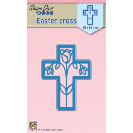Shape Dies Blue Easter Cross