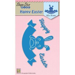 Shape Dies Blue Happy Easter