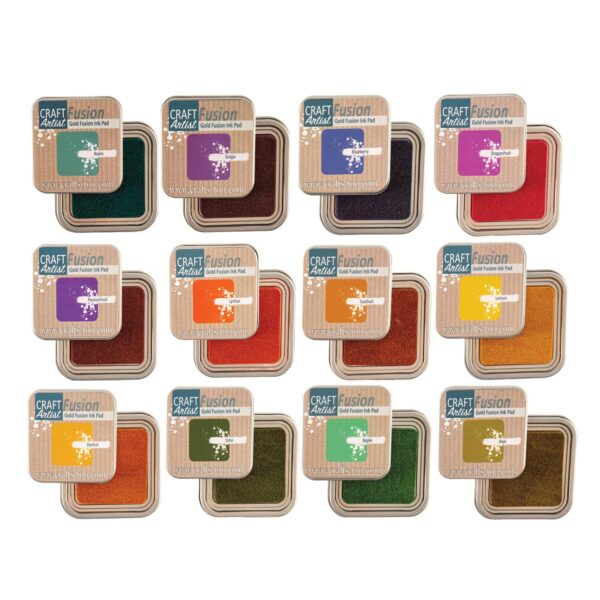 Craft Artist Gold Fusion Inks Complete Collection Art of Craft