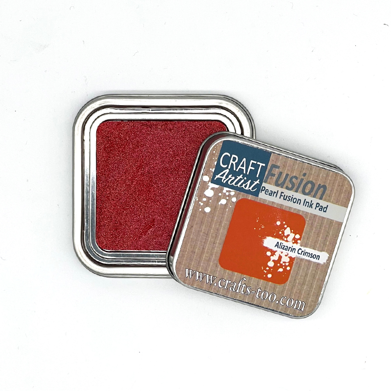 Craft Artist Pearl Fusion Ink Pad Alizarin Crimson