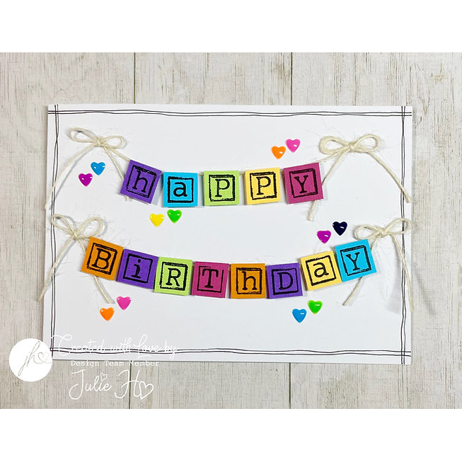 Julie Hickey Designs Square Alphabet Medley