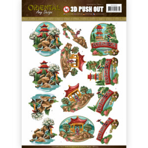 Amy Design 3D Push Out Oriental - Landscapes