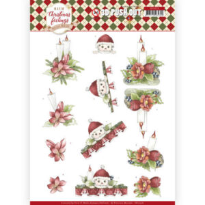 Precious Marieke 3D Push Out Warm Christmas Feelings - Christmas Candles