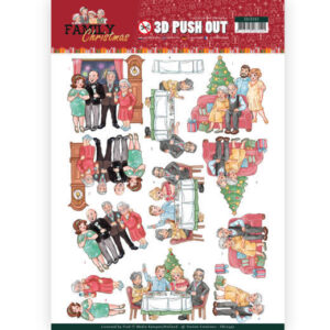 Yvonne Creations 3D Push Out Family Christmas - Happy Family