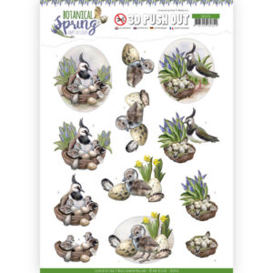 Amy Designs 3D Push Out Botanical Spring - Lapwing