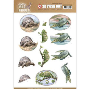 Amy Designs 3D Push Out Wild Animals Outback - Reptiles