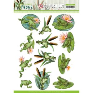 Amy Designs 3D Push Out Friendly Frogs - Pond Frogs