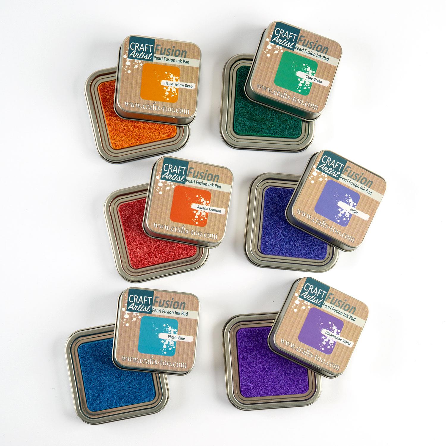 Craft Artist Pearl Fusion Inks Complete Collection Art of Craft