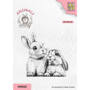 Nellie Snellen Animals - Two Rabbits