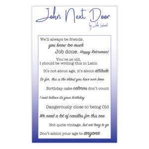 John Next Door Flag Sentiment Stamps - Amusing