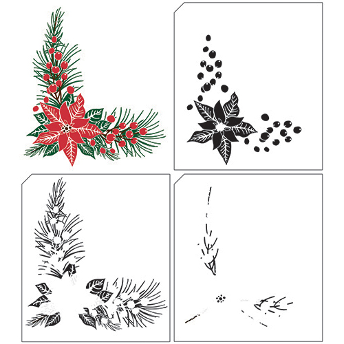 Layered Stamps - Christmas Corner 1