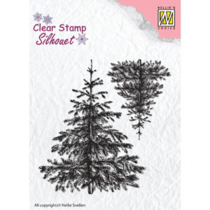 Silhouette - Christmas Fir-trees