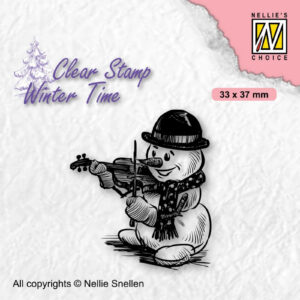 Winter Time - Snowman with Violin