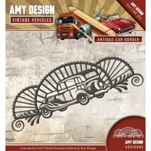 Amy Design Vintage Vehicles - Antique Car Border