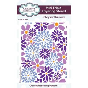 Chrysanthemum Mini Triple Layering Stencil