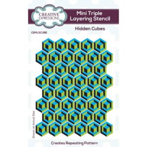 Hidden Cubes Mini Triple Layering Stencil