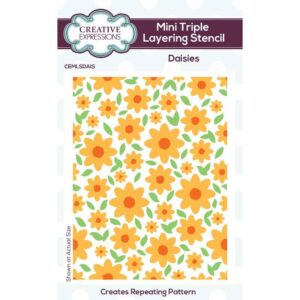 Daisies Mini Triple Layering Stencil