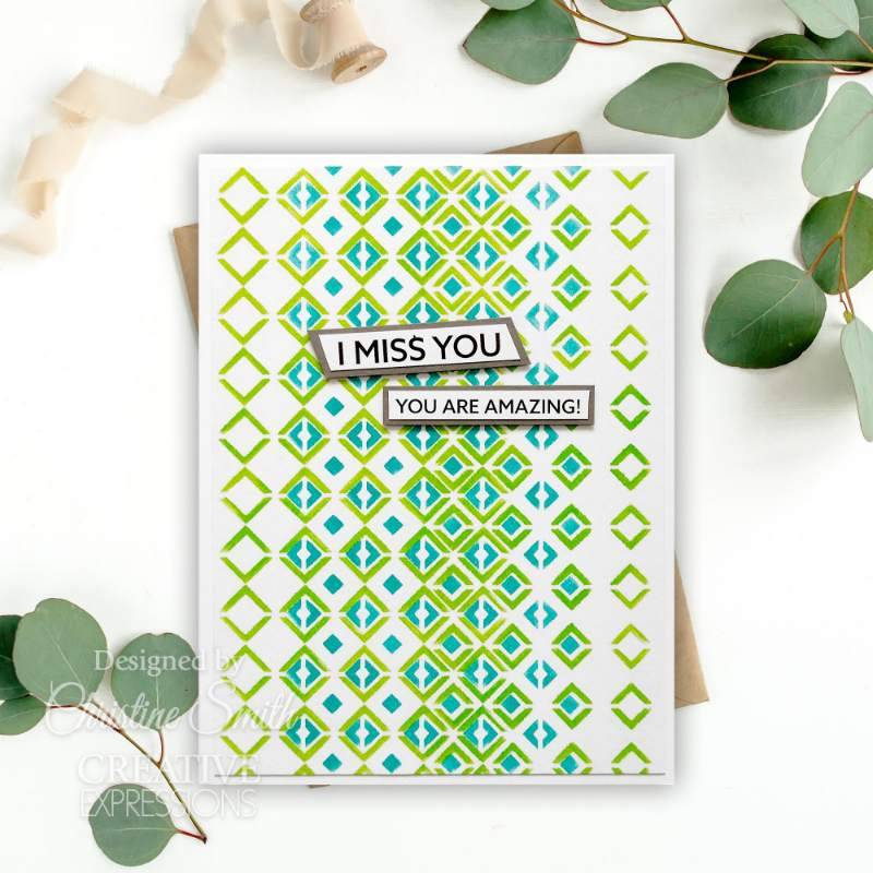 Diamonds in Making Mini Triple Layering Stencil - Image 3