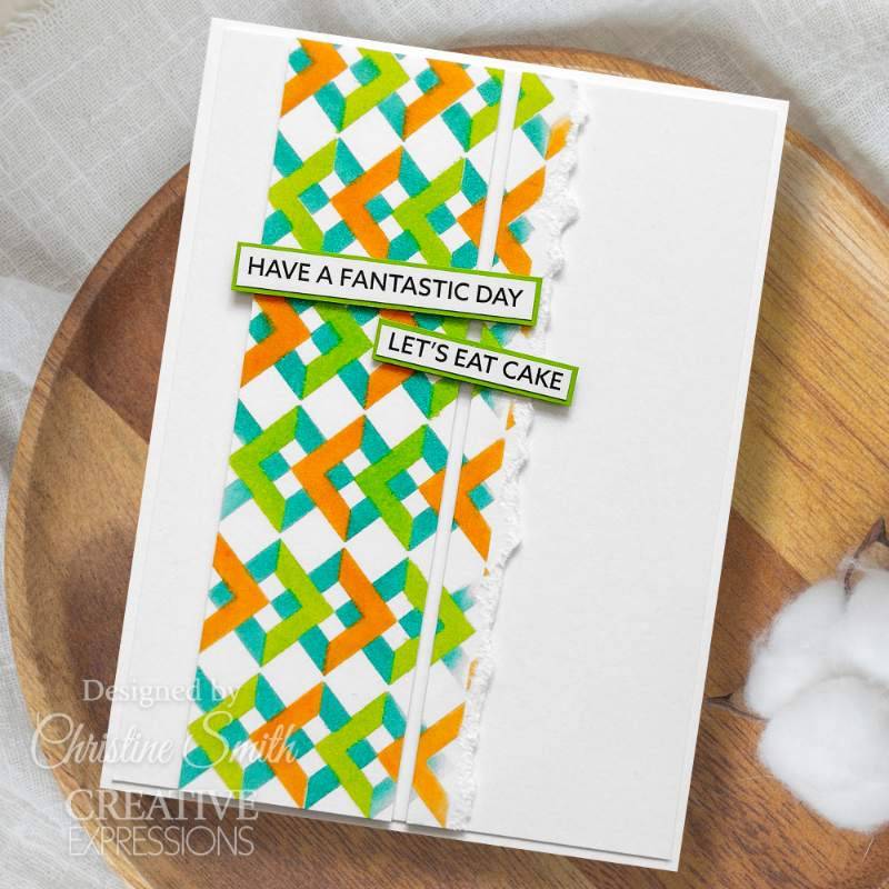 Interlocking Squares Mini Triple Layering Stencil - Image 2