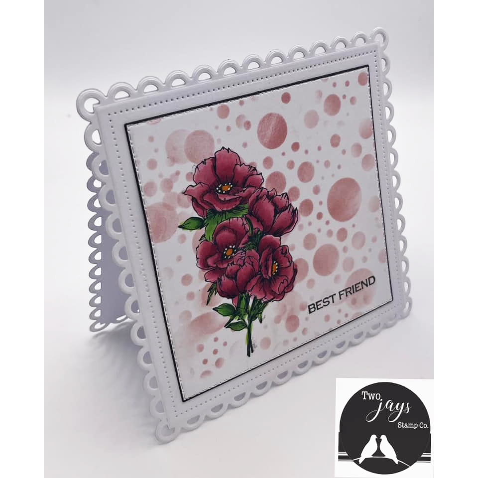 Two Jays Clear Stamps Anemones