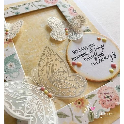 Julie Hickey Designs Layering Flutterbies Stamp & Die Set