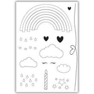 P&S Love a Rainbow Stamp Set