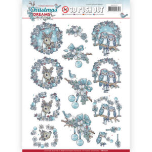 Yvonne Creations 3D Push Out Christmas Dreams - Christmas Animals