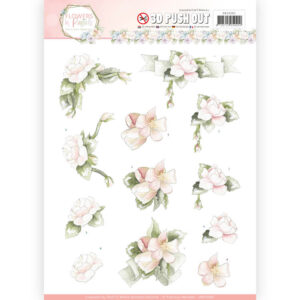 Precious Marieke 3D Push Out Flowers in Pastels - Believe in Pink
