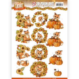 Yvonne Creations 3D Push Out Fabulous Fall - Fabulous Foxes