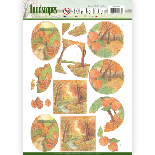 Jeanine's Art 3D Push Out Landscapes - Fall Landscapes