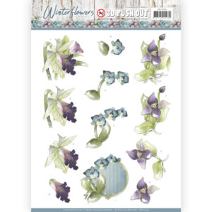 Precious Marieke 3D Push Out Winter Flowers - Orchids