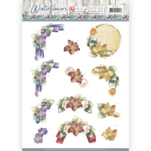 Precious Marieke 3D Push Out Winter Flowers - Helleborus