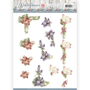 Precious Marieke 3D Push Out Winter Flowers - Amaryllis