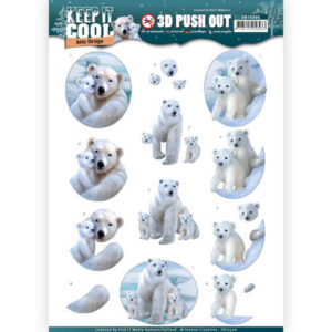 Amy Design 3D Push Out Keep it Cool - Cool Polar Bears