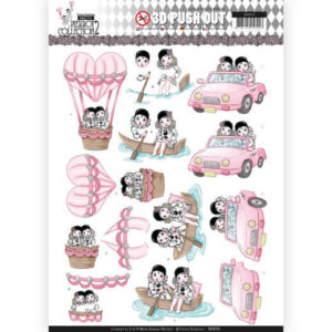 Yvonne Creations 3D Push Out Pretty Pierrot 2 - Car Trip
