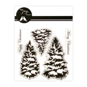 Two Jays Stamps Fir Trees