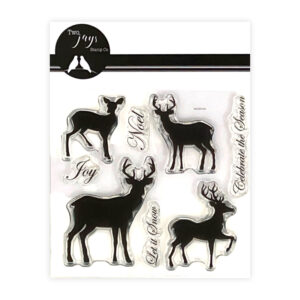 Two Jays Stamps Deer Silhouette