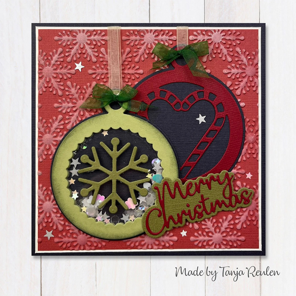 Nellie Snellen Background - Christmas Snowflakes