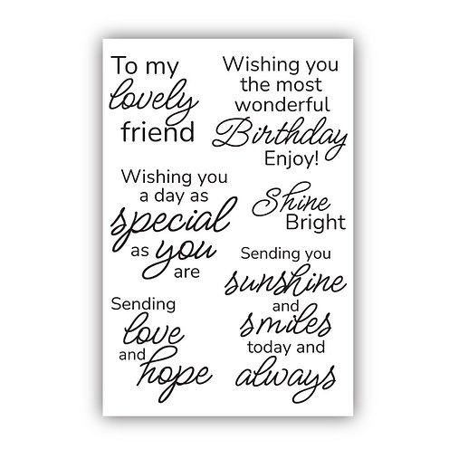 Buy A Julie Hickey Designs Sweet Sentiments Stamp